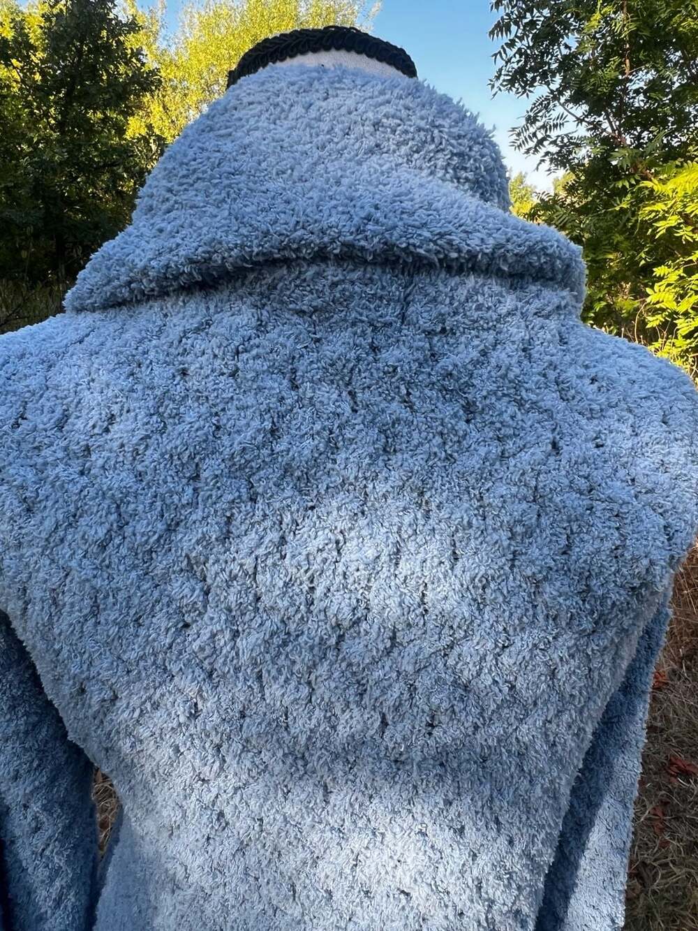 Sunday Citizen Snug Waffle Robe Blue - Picture 9 of 12